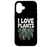 I Love Plants Monstera Foglie Felce Natura Verde Custodia per iPhone 16