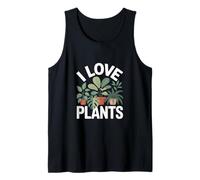 I Love Plants Ventaglio per piante d'appartamento a foglia verde Canotta