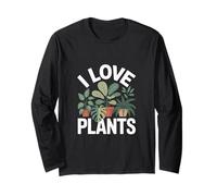 I Love Plants Ventaglio per piante d'appartamento a foglia verde Maglia a Manica