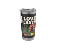 I Love Plants Verde Succulente Giardino Interno Natura Bicchiere termico in acciaio inox doppia parete