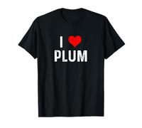 I Love Plum - Cuore - Distressed - Fruit Farm Farmer Farming Maglietta