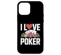 I Love Poker Casino Cards Chips Gioco Custodia per iPhone 12 mini