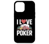 I Love Poker Casino Cards Chips Gioco Custodia per iPhone 12 Pro Max