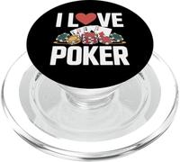 I Love Poker Casino Cards Chips Gioco PopSockets PopGrip per MagSafe