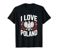 I Love Poland Simbolo Nazionale Aquila Maglietta