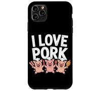I Love Pork Pig Chef Carino Cibo Divertimento Custodia per iPhone 11 Pro Max