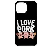 I Love Pork Pig Chef Carino Cibo Divertimento Custodia per iPhone 13 Pro Max