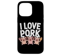 I Love Pork Pig Chef Carino Cibo Divertimento Custodia per iPhone 14 Pro Max