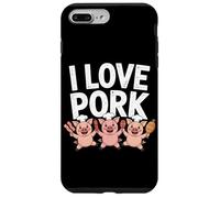 I Love Pork Pig Chef Carino Cibo Divertimento Custodia per iPhone 7 Plus/8 Plus