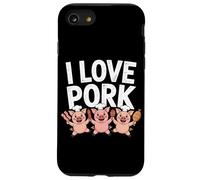I Love Pork Pig Chef Carino Cibo Divertimento Custodia per iPhone SE (2020) / 7 / 8