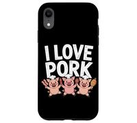 I Love Pork Pig Chef Carino Cibo Divertimento Custodia per iPhone XR