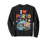 I Love Porto Portugal Viaggio Souvenir Felpa