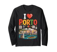 I Love Porto Portugal Viaggio Souvenir Maglia a Manica