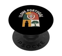 I Love Portogallo Bandiera Cultura Simbolo PopSockets PopGrip Adesivo