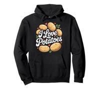 I Love Potatoes - Simpatico design a forma di cuore Felpa con Cappuccio