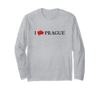 I Love Prague Praga Maglia a Manica