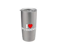 I Love Pudding Bicchiere termico in acciaio inox doppia parete