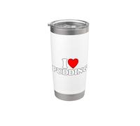 I Love Pudding Bicchiere termico in acciaio inox doppia parete