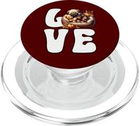 I Love Pugs Graphic For Fall Cute Sleeping Dog For Autumn PopSockets PopGrip per MagSafe