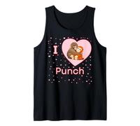 I Love Punch The Baby Monkey Hearts Canotta