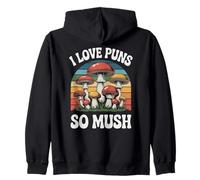 I Love Puns So Mush Foraggiamento Funghi Caccia Funghi Felpa con Cappuccio