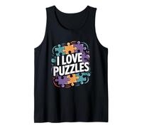 I Love Puzzles Jigsaw Puzzle Amante Canotta