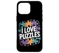 I Love Puzzles Jigsaw Puzzle Amante Custodia per iPhone 16 Pro Max