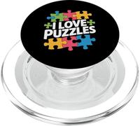 I Love Puzzles Puzzle Vibrante Divertente PopSockets PopGrip per MagSafe