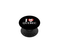 I Love Quebec Canada Bandiera Cuore PopSockets PopGrip Adesivo