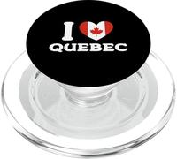 I Love Quebec Canada Bandiera Cuore PopSockets PopGrip per MagSafe