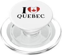 I Love Quebec Canada Bandiera Cuore PopSockets PopGrip per MagSafe