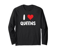 I Love Queens - Cuore - Drag England English Throne Chess Maglia a Manica