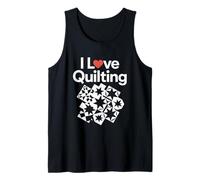 I Love Quilting Cuore Modello Stelle Canotta