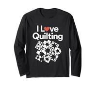 I Love Quilting Cuore Modello Stelle Maglia a Manica