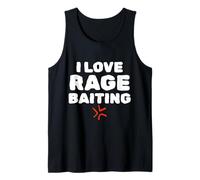 I Love Rage Baiting Funny Gen Z College Unhinged Meme Canotta