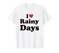 I Love Rainy Days Funny Humor Retro Maglietta