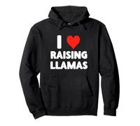 I Love Raising Llamas Farming - Cuore - Farm Farmer Llama Felpa con Cappuccio
