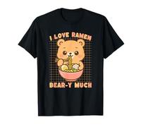 I Love Ramen Bear-y Molto Kawaii Carino Divertente Maglietta