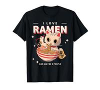 I Love Ramen E Forse 3 Persone - Giappone Food & Anime Graphic Maglietta