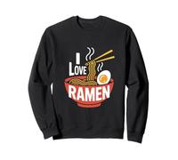I Love Ramen Noodle Zuppa Bacchette Uovo Felpa