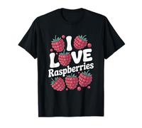 I Love Raspberries Carino Frutta Passione Maglietta