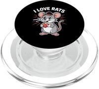 I Love Rats Adorabile Animale Cartoon Divertimento PopSockets PopGrip per MagSafe