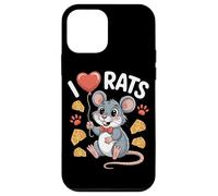 I Love Rats Carino Pet Palloncino Formaggio Divertimento Custodia per iPhone 12 mini