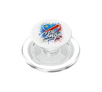 I Love RD Congo Flag Heart Congolese Pride Viaggio per le vacanze PopSockets PopGrip per MagSafe