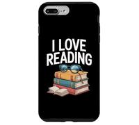 I Love Reading Books Biblioteca Occhiali Custodia per iPhone 7 Plus/8 Plus