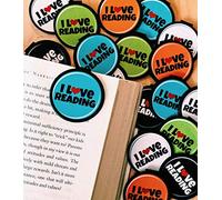 I Love Reading. "clip oltre la pagina segnalibri (confezione da 30) multicolore