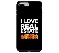 I Love Real Estate Colorful House Icone Custodia per iPhone 7 Plus/8 Plus