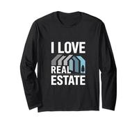 I Love Real Estate Home Edifici Maglia a Manica