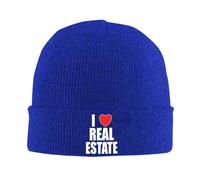 I Love Real Estate Unisex Watch cap Morbido Berretto Beanie in Maglia Leggero Berretto Invernale per Tutte Le Stagioni Moto Corsa