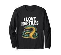 I Love Reptiles Serpent Enthusiast Design Maglia a Manica